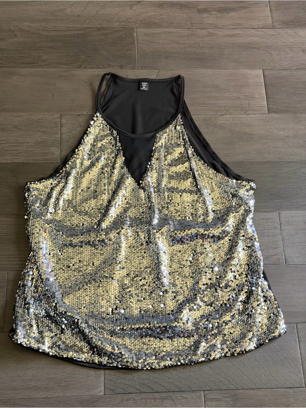 Sequin Halter Top